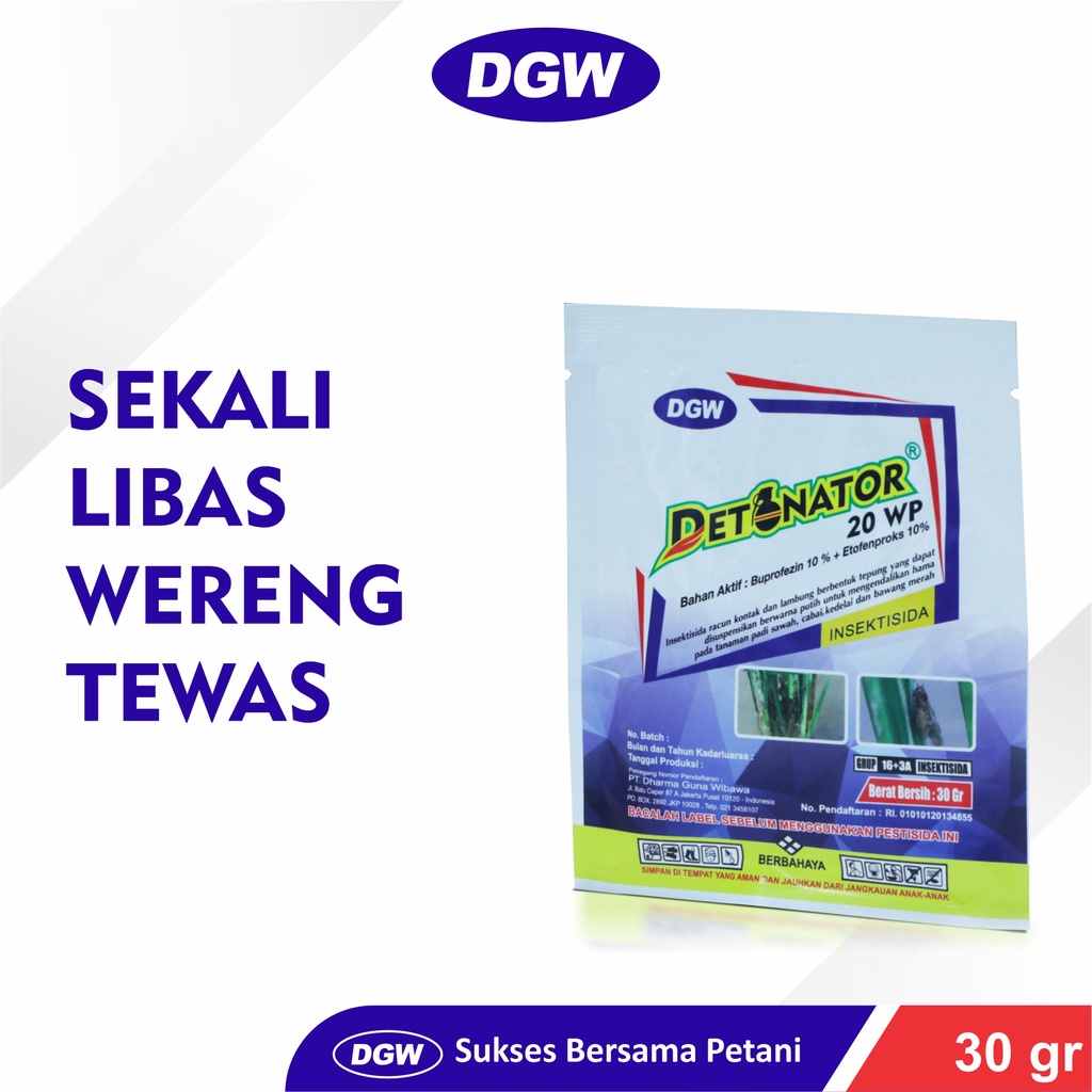 Detonator 20 WP DGW Insektisida Buprofezin Etofenproks