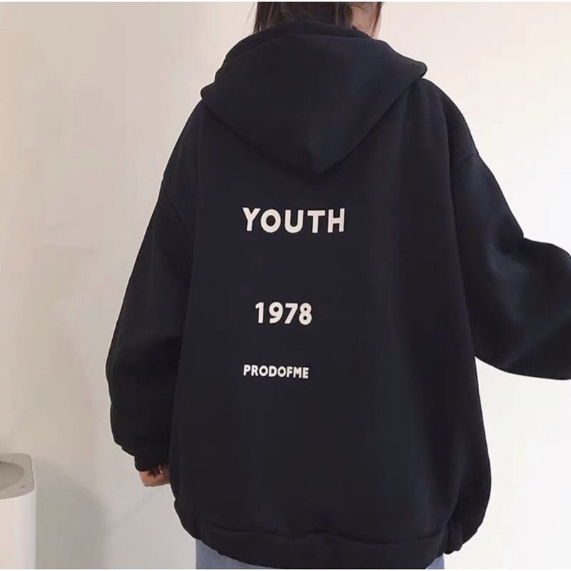 Zip Hoodie YOUTH PROUD OF ME BIGSIZE (S - 6XL 5XL 4XL XXL XXL XL L M ) Oversized Jacket Boy Girl ZipHoodie Resleting Korean Style Young YOUTH Unisex Fleece Jaket zipper Jumbo