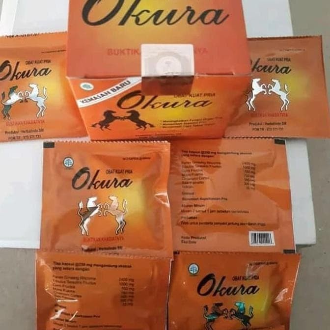 Kapsul Okura Asli Original 100% Jamu / Obat Stamina Pria