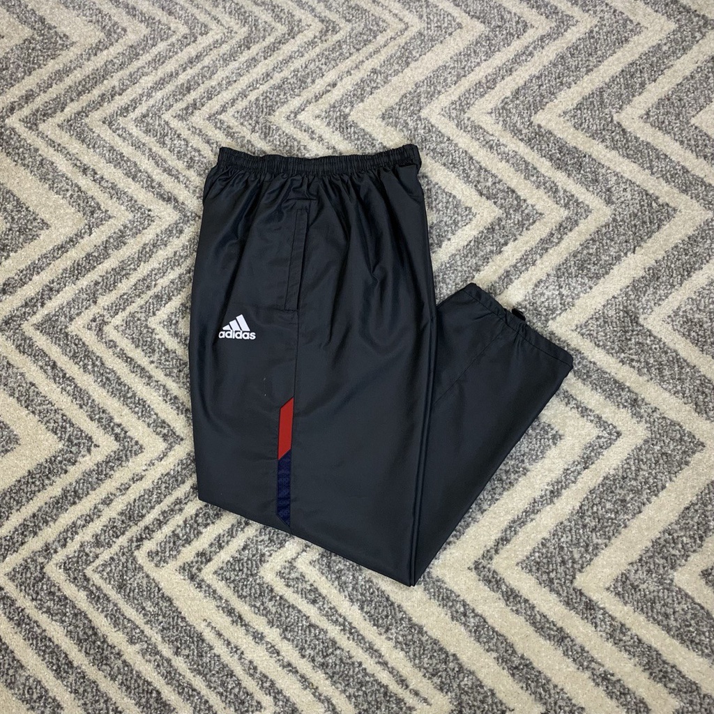 Celana Training Parasut Sport PRIA WANITA Bawahan Celana Panjang Olahraga Running Lari Cowok Cewek Laki Laki Dewasa Sepeda Senam Zumba Trening-C/P GRAY RED