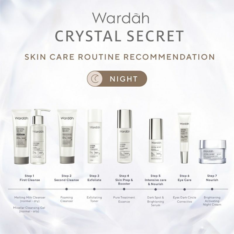 WARDAH CRYSTAL SECRET PURE TREATMENT ESSENCE 30ML ~ ORIGINAL 100%