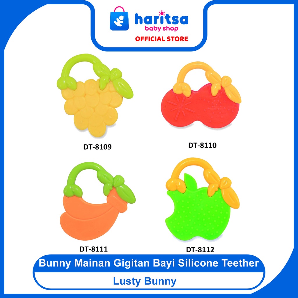 Bunny Mainan Gigitan Bayi Silicone Teether / Teether