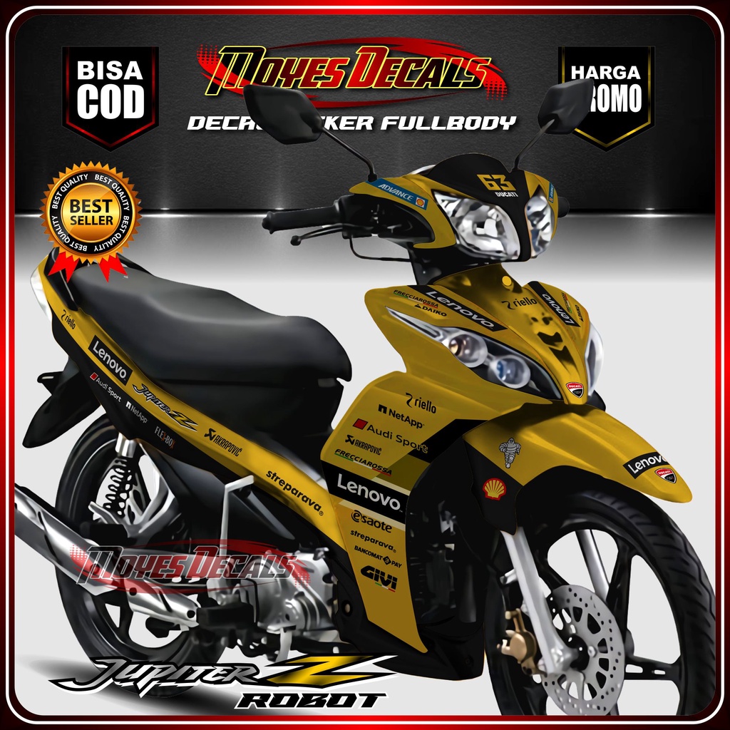 Decal Stiker Motor Jupiter z Robot Full Body Stiker Decal Jupiter Z1 Strifing Full Body Motor