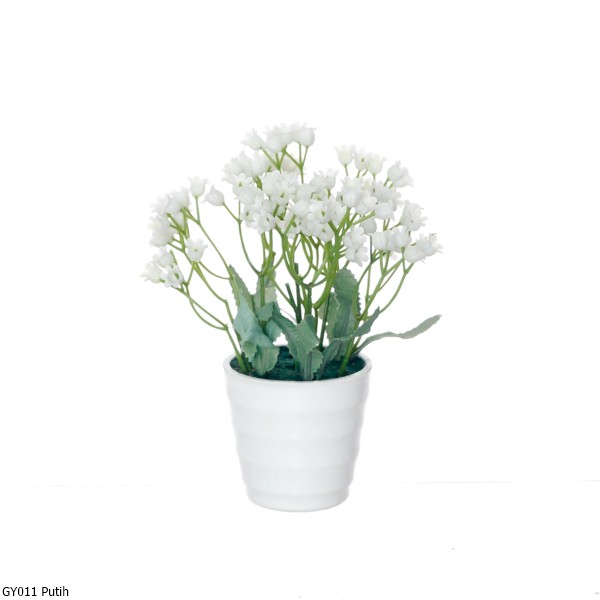 Rangkaian Bunga Plastik Gypsy GY01-Putih
