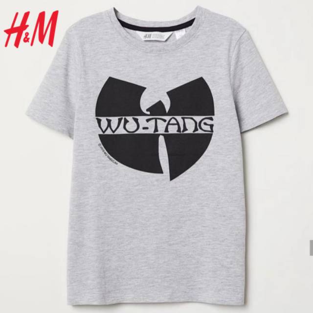 BEST SELLER  Baju Kaos H&M Anak Laki/Cowok Abu Wutang - Tshirt HnM/HM