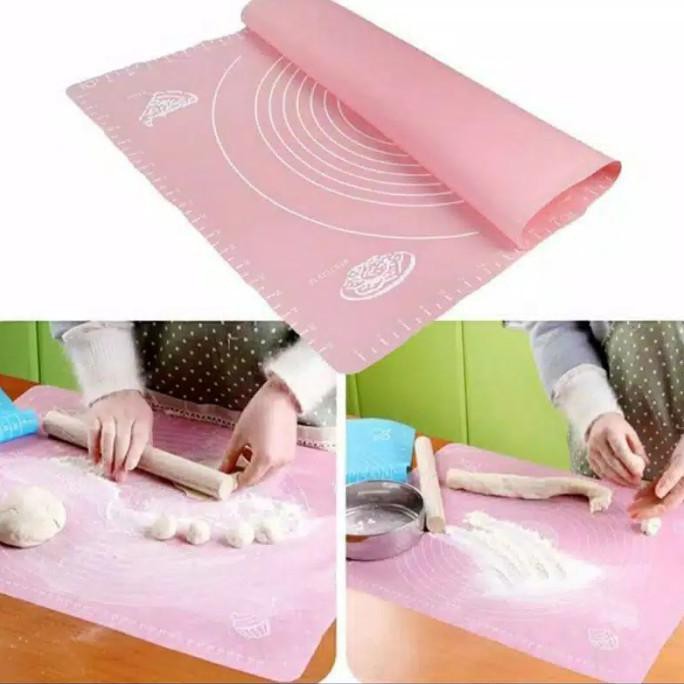 

Alas Rolling Silikon Anti Lengket Untuk Adonan Kue / Roti - 70Cm X 50Cm Terlaris