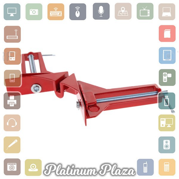 Taffware Corner Clamp Penjepit Sudut Frame Kaca Kayu Angle 90 Deraja`FMP8S7- Red