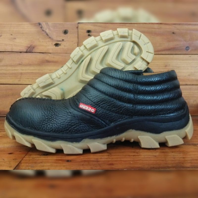 OZERO SEPATU SAFETY ORIGINAL 100% KULIT ASLI SAFETY SHOES BERGARANSI