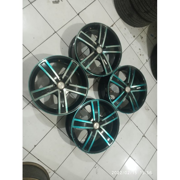 velg mobil second racing murah ring 17x7, 5 lubang baut 4x100