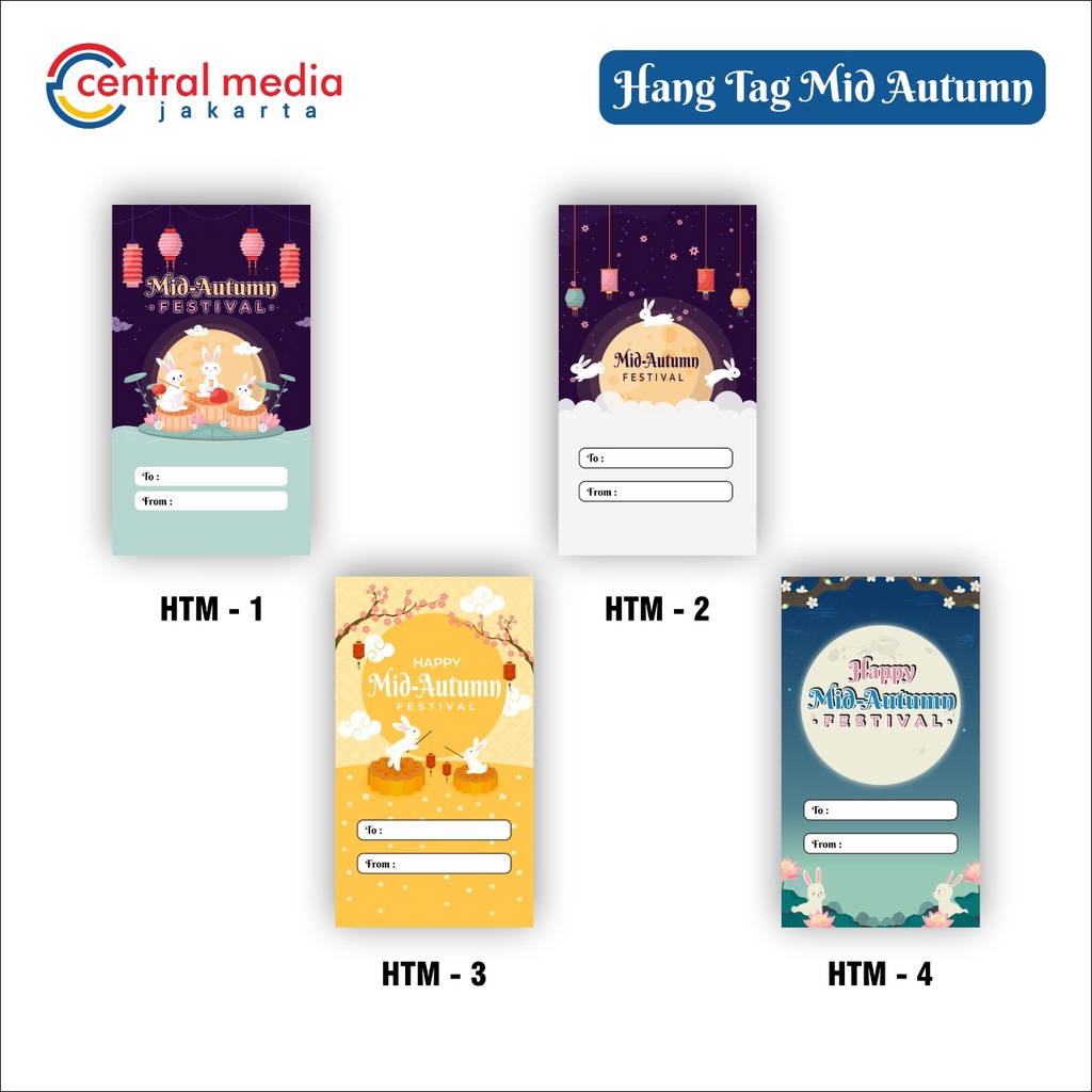 

Hang Tag Mid autumn Festival Gantungan Hampers Moon Cake