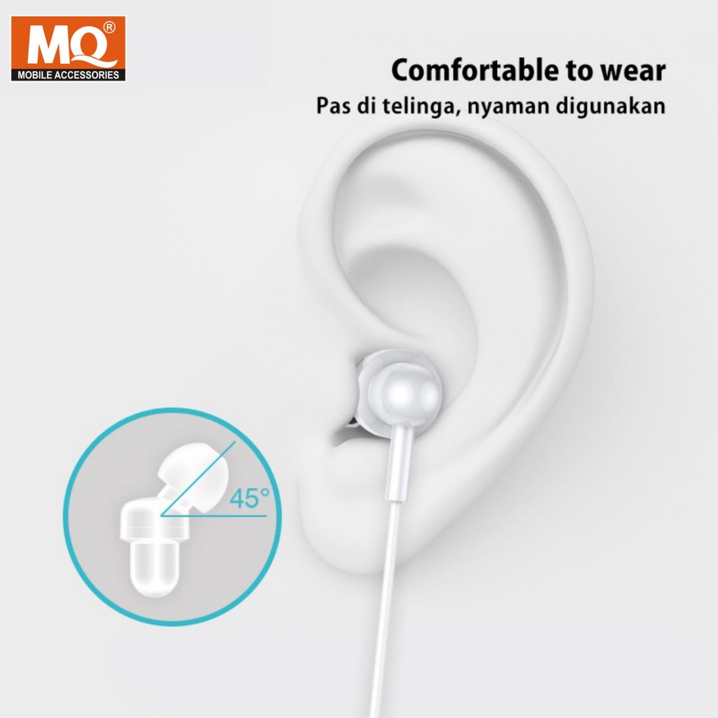 MQ Earphone Headset Handsfree Super Bass In-Ear HiFi dengan Mikropon MQ-127