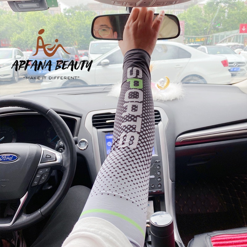 Pelindung Lengan Pria Manset Lengan Arm Sleeve Aksesoris Pelindung Olahraga Dekker Sepeda Arm Sleeve UV Protection Deker Sport Motor Anti Panas Sinar Matahari Lengan Panjang Import Premium Terbaru Original