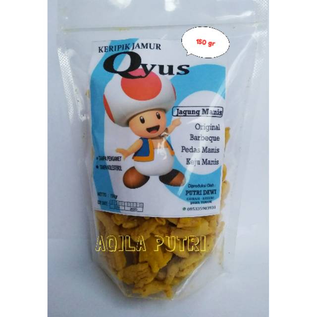 

KERIPIK JAMUR TIRAM QYUS 150gr