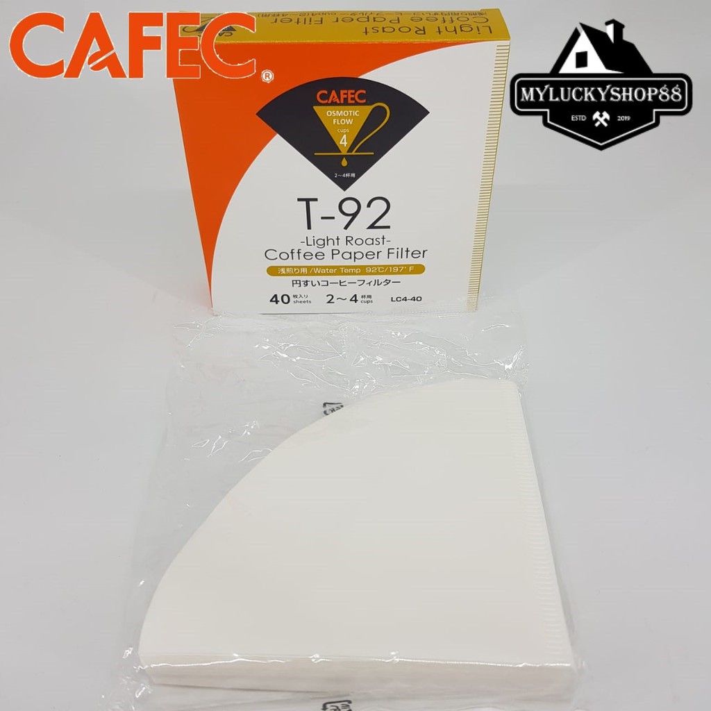 V60-02 Coffee Paper Filter Light Roast Level Cafec 40P T-92 LC4-40W