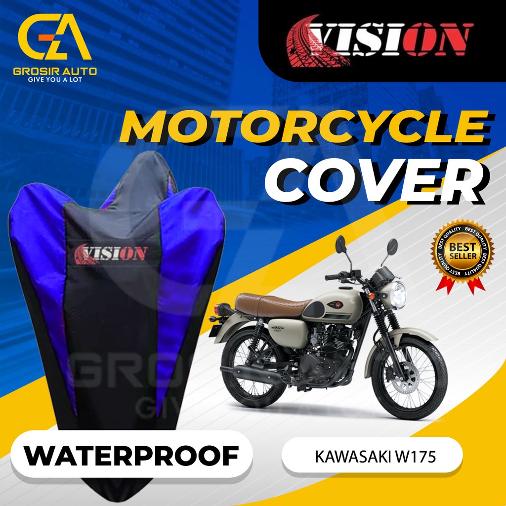 Sarung Motor W175 Anti air Vision / Cover Selimut Penutup Sarung Mantel Motor Vision