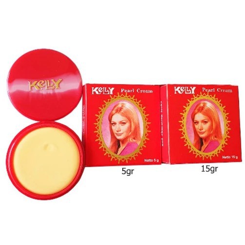 KINDSTORE❤ | Kelly Pearl Cream &amp; KELLY LEMON SOAP / Sabun &amp; Cream Foundation Wajah 5 GR/ 15 GR