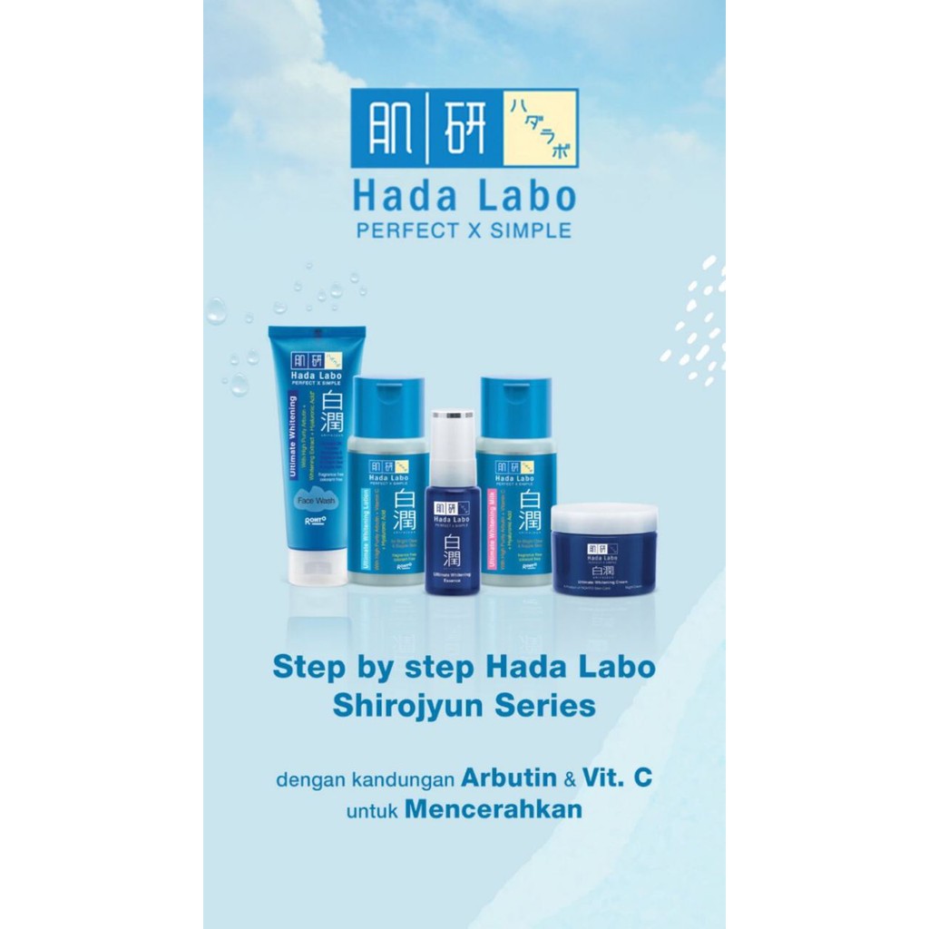 (BLUE) Hadalabo Shirojyun Face Wash / series / lotion / cream / hada labo / milk / essence original