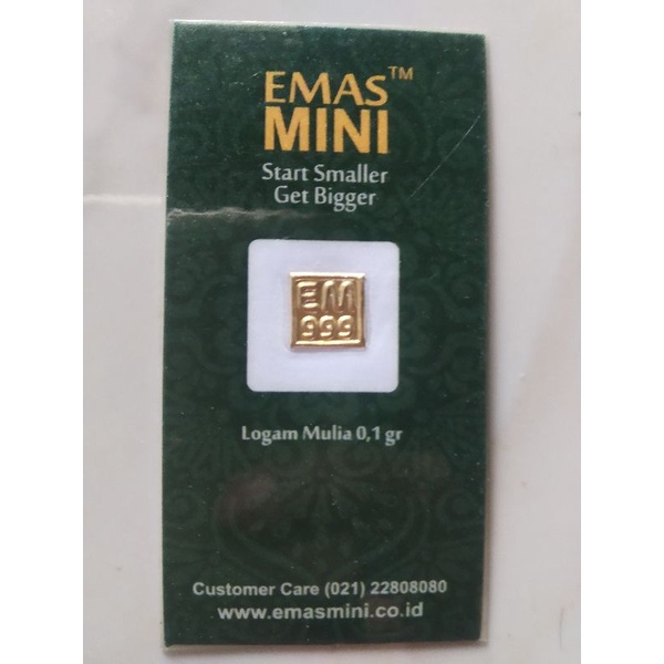 EMAS MINI/FINE GOLD 0,1gr dan 0,25gr