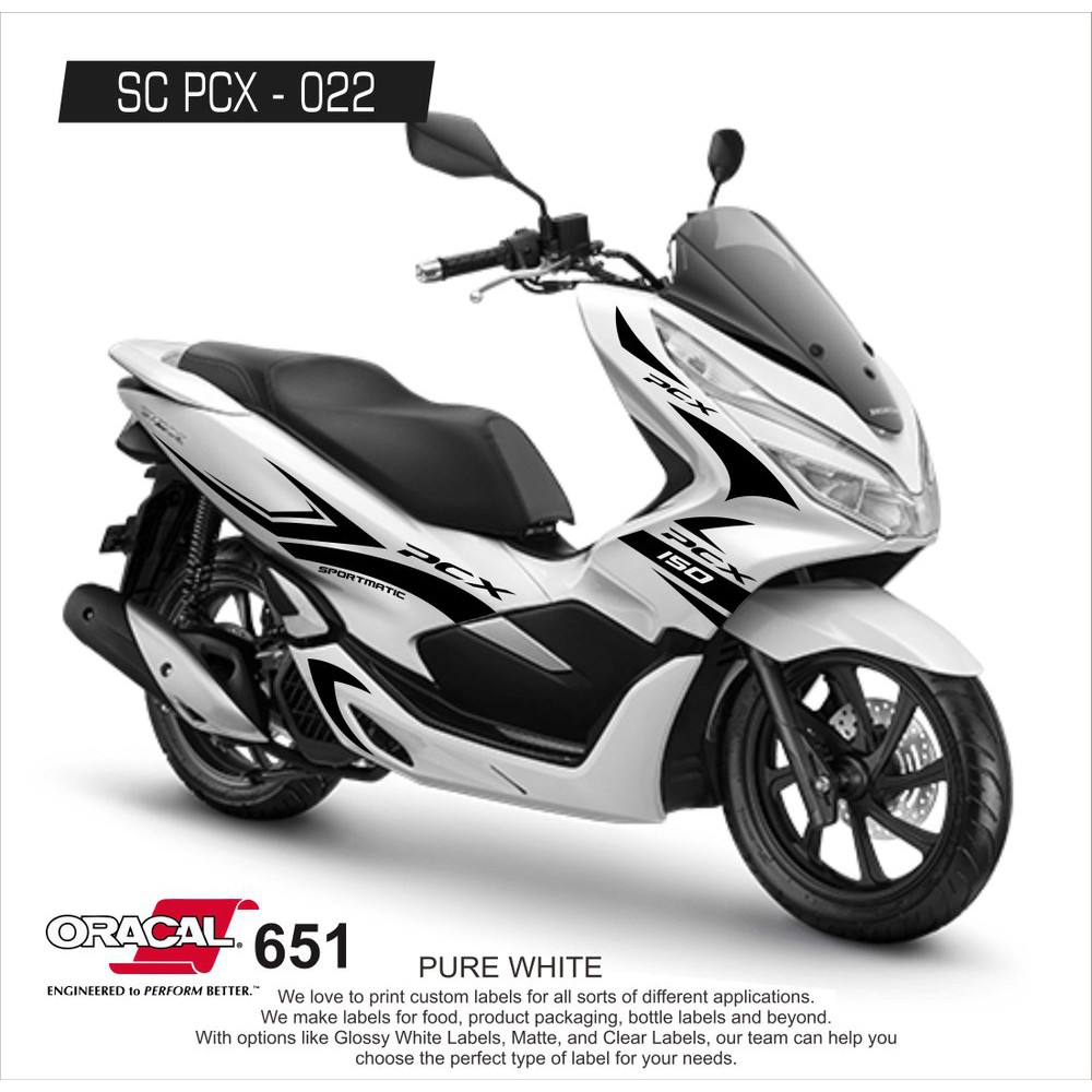 Stiker motor Pcx / Sticker body Pcx Cutting Sticker Honda PCX - 022