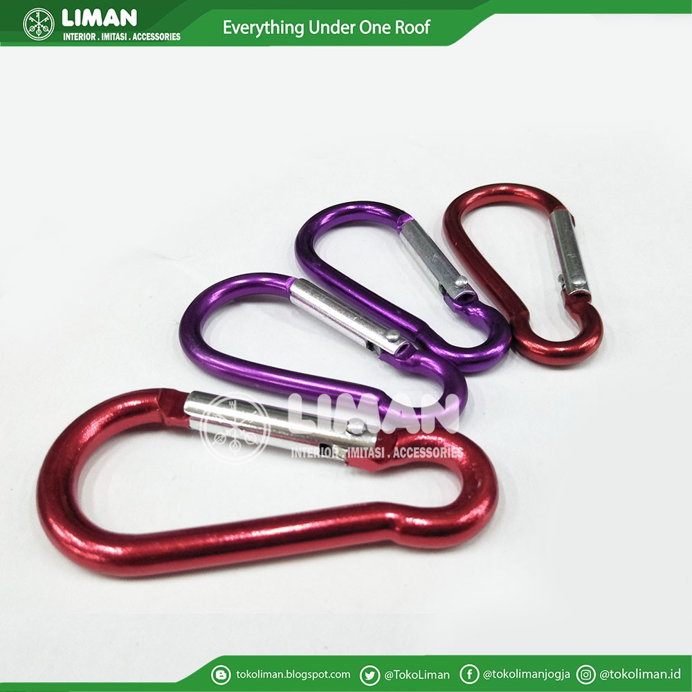 Carabiner Gantungan Pengait Tas Cantolan Ukuran 5cm