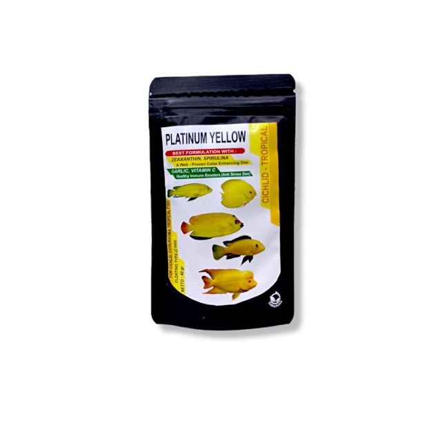 Makanan Ikan predator chana Pellet fish lover PLATINUM CICHLID TROPICAL 40GR