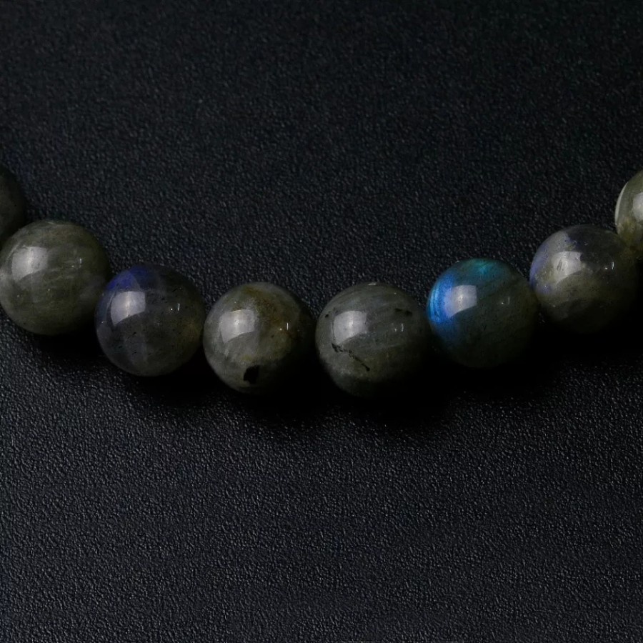 Gelang labradorite India stone alami lucky bracelet