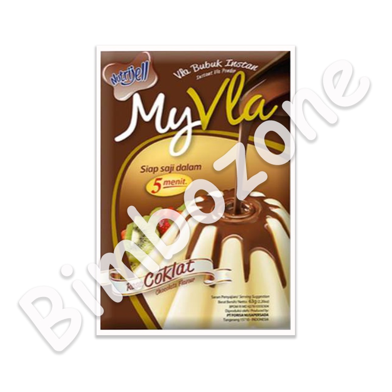 Bimbozone - Nutrijell my fla instant my vla instant nutrijel bubuk instan rasa vanila vanilla dan coklat