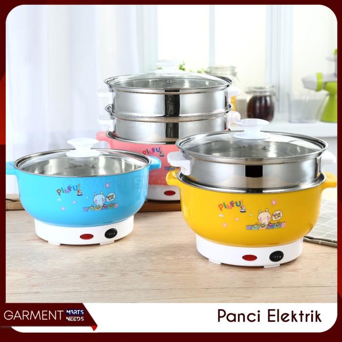 Panci Listrik Stainles Kukus Teflon Serbaguna Multifungsi Panggang Bbq