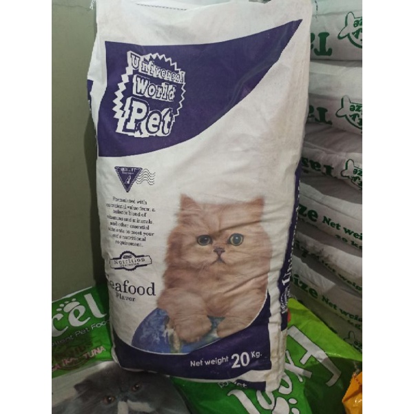 universal cat 20kg makanan kucing universal