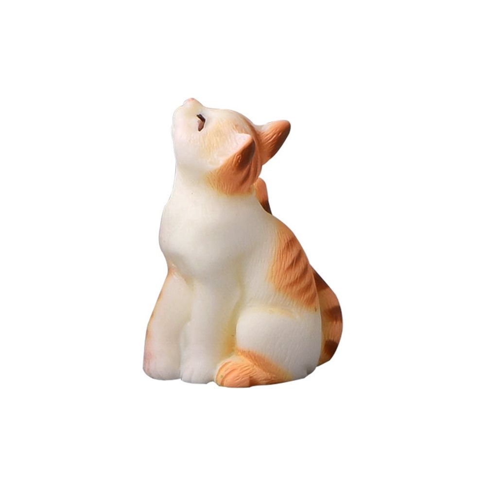 Cat Ornament Animal Exquisite Workmanship Mini Cat Crafts Miniatures Figurines for Home