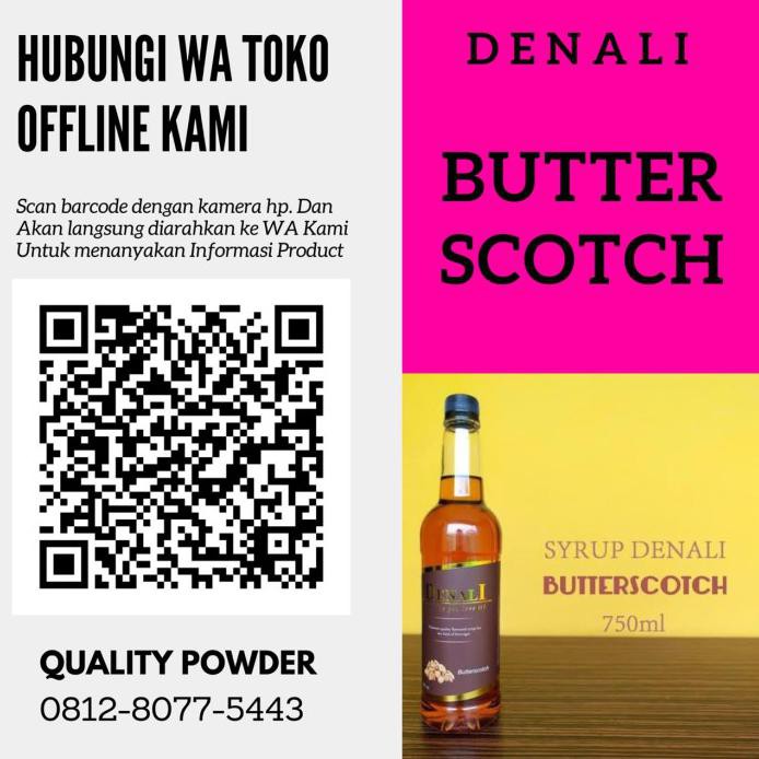 

SYRUP BUTTERSCOTH DENALI MINUMAN KEKINIAN SIRUP RASA BUTTER SCOTH