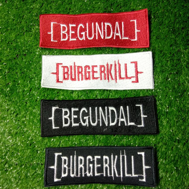Patch Bordir Begundal Emblem Bordir Jahit Burgerkill