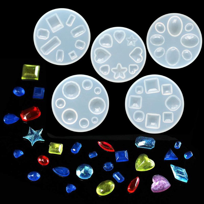 SIY  89Pcs Acrylic Earring Epoxy Resin Molds Kit Resin Geometric Earrings Pendant Resin Silicone Molds Jewelry Making Tools