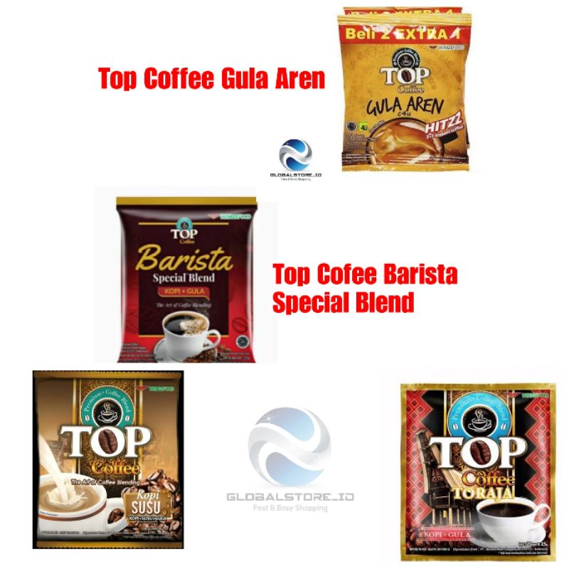 TOP Coffee Gula Aren /TOP coffee barista special blend /TOP coffee toraja /Top kopi susu Satuan