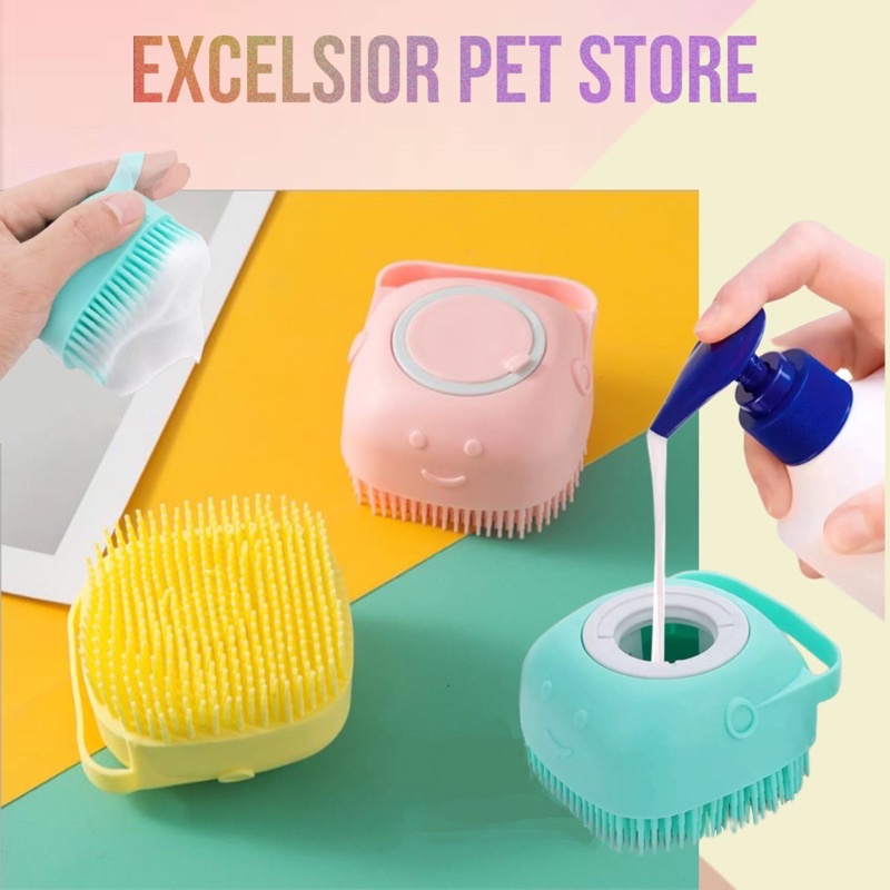 Sisir Sikat Grooming Anjing Kucing with Soap dispenser