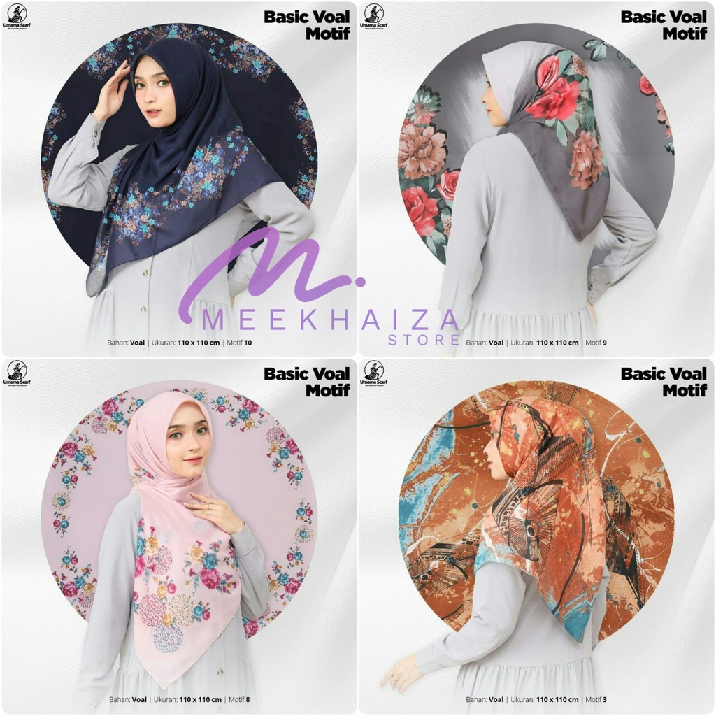 BASIC VOAL MOTIF UMAMA JAHIT TEPI JILBAB TERBARU SEGIEMPAT MOTIF CANTIK VOAL UMAMA SCARF UMAMA PREMI