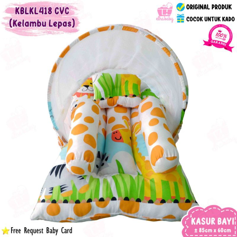 kasur bayi motif animals/tempat tidur bayi set
