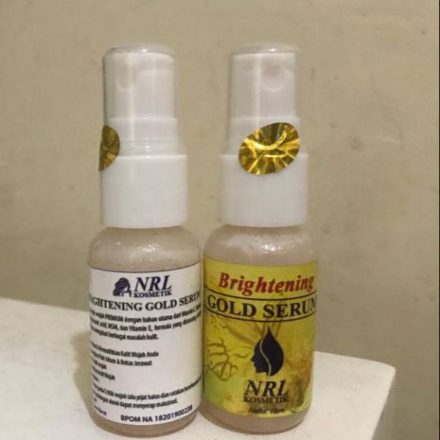 Kemasan Baru SERUM NRL Brightening Gold Serum NRL original dari Pabrik