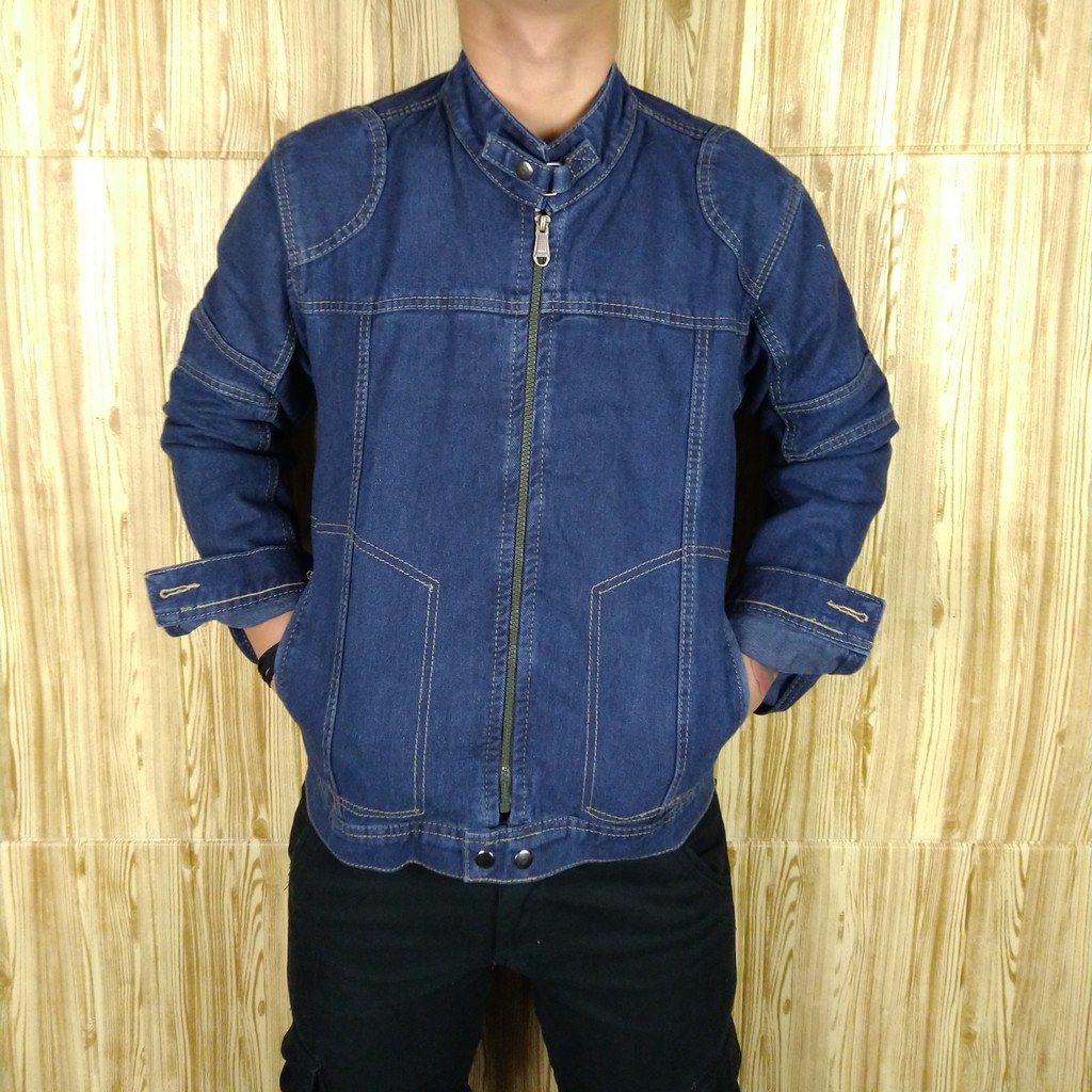 Jaket biru dongker