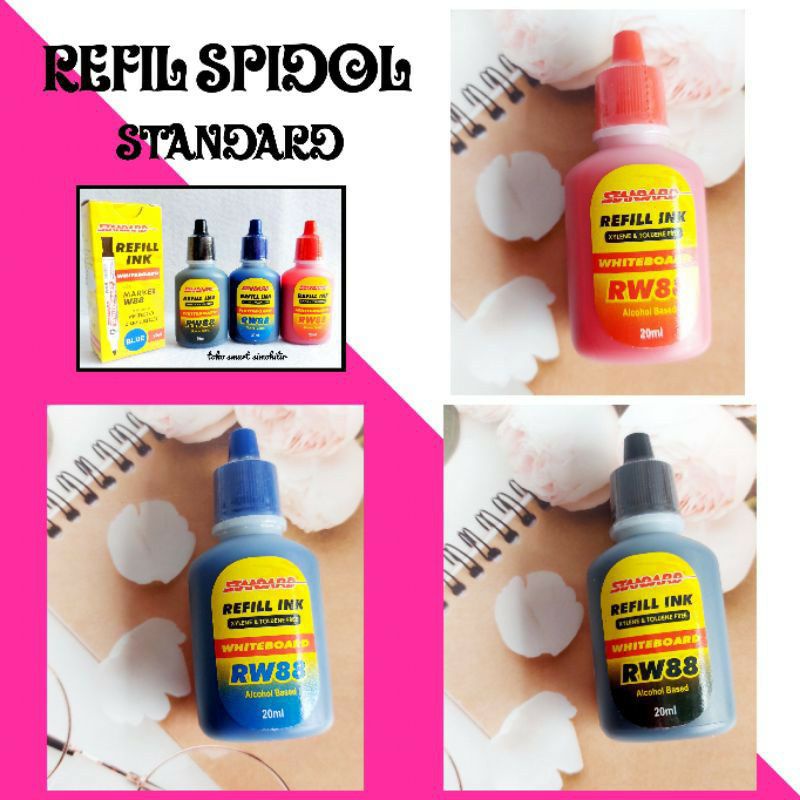 

refill spidol permanen dan whiteboard standart