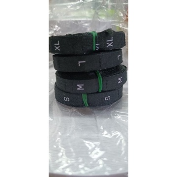 Label Size Bordir / Size Kain HITAM ( 1 roll )