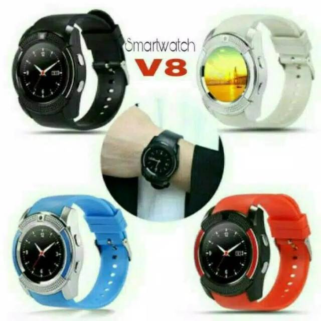 JAM TANGAN PRIA / SMARTWATCH V8 / V8 SMARTWATCH  GSM BLUETOOTH / smartwatch gsm