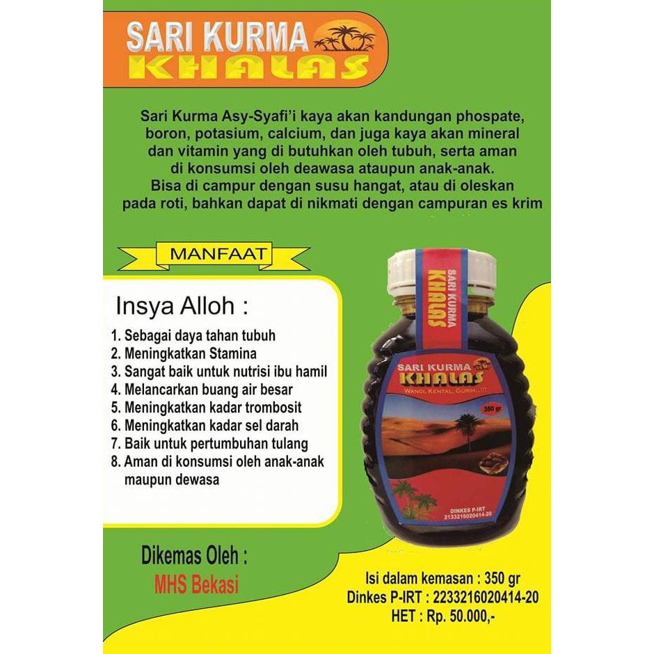 

Sari Kurma Khalas