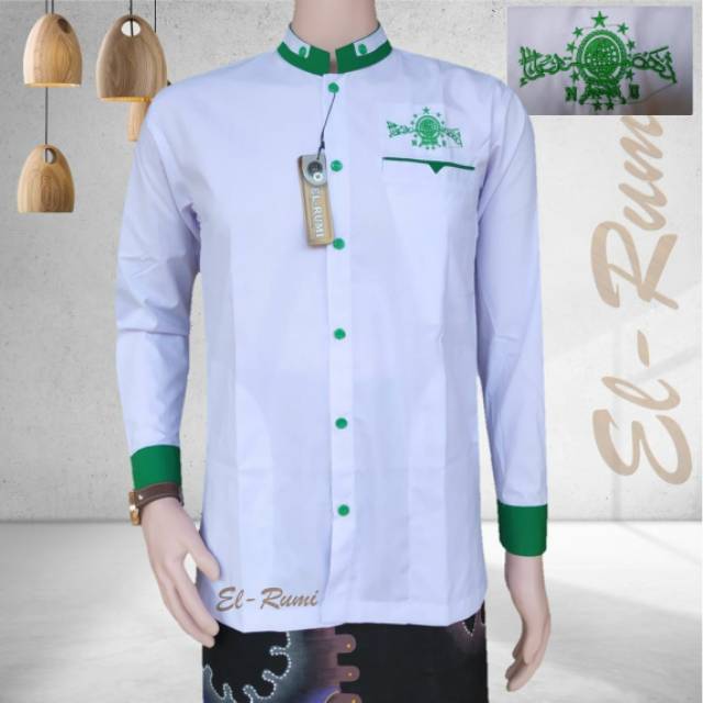 Baju koko Goes Azmi.Bordil Hijau Nu