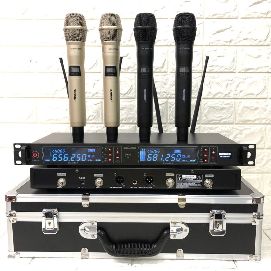 mic Wireless Shure QLX D KSM9 (Handheld) free koper