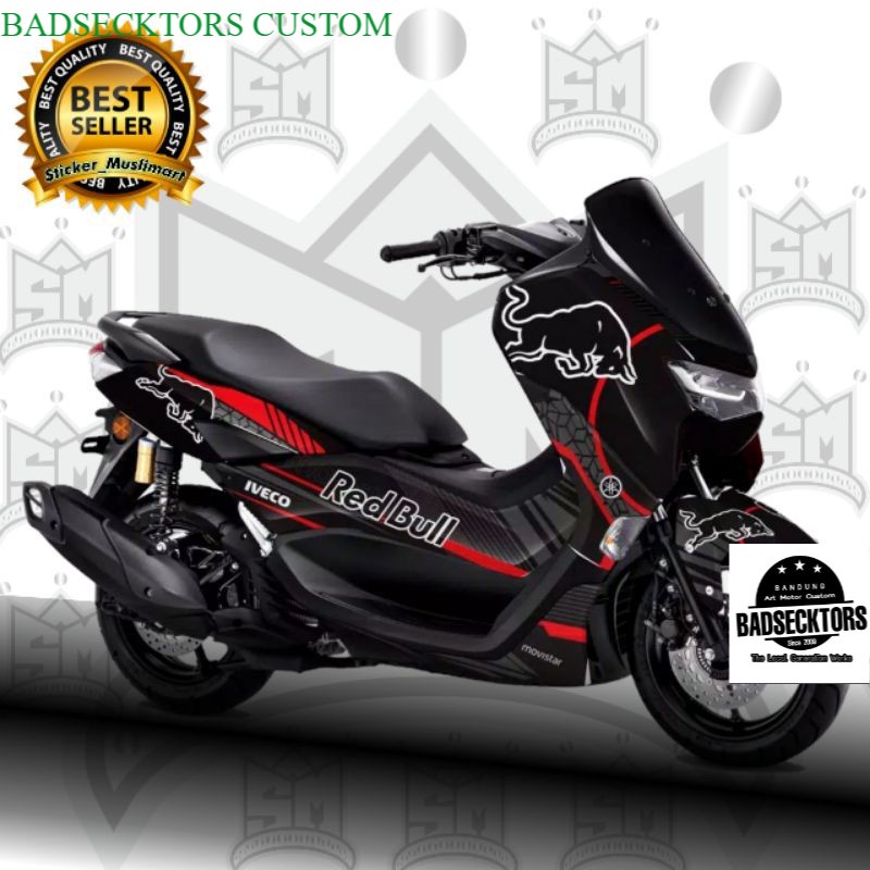 Decal Sticker New Nmax 2020 motif REDBULL  merah keren