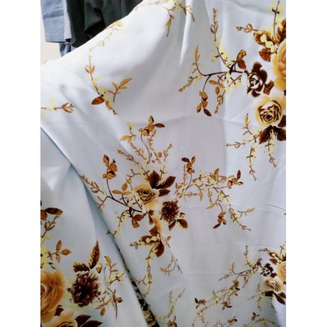 Jilbab square segiempat brand nobby nobby hijab square motif mawar coklat