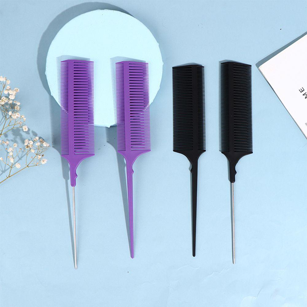 Needway Sisir Pewarna Rambut Profesional Halus Lebar Foiling Rambut Barber Rat Tail Combs Hair Styling Tool Hair Dye Tint Tool