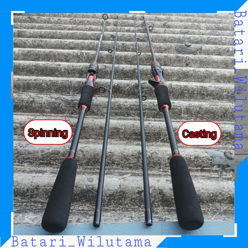 KBW Joran Pancing Sambung Spinning - Casting Carbon Fiber