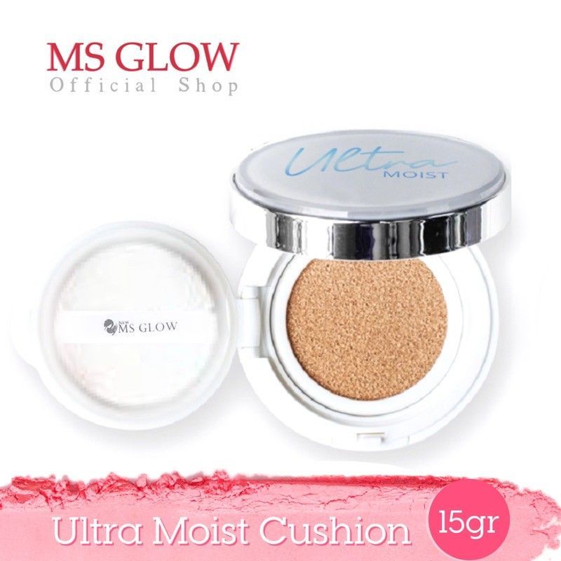 MS glow ultra moist cushion | cushion MS glow | ultra moist cushion ms glow | bedak padat MS glow